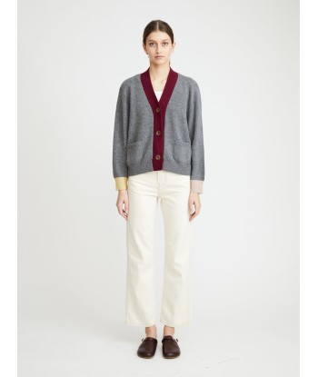 CARDIGAN LOU GREY-BORDEAUX Vous souhaitez 