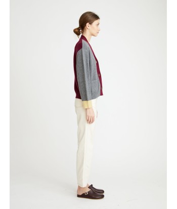 CARDIGAN LOU GREY-BORDEAUX Vous souhaitez 