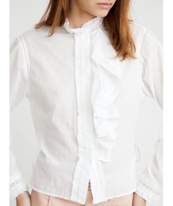 BELLA SHORT BLOUSE WITH JABOT Paris Déstockage Promo