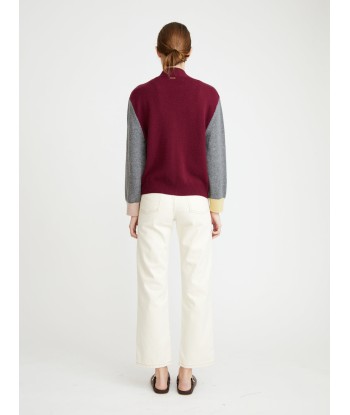 CARDIGAN LOU GREY-BORDEAUX Vous souhaitez 