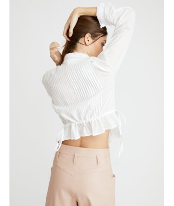 BELLA SHORT BLOUSE WITH JABOT Paris Déstockage Promo