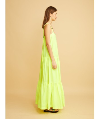 STRAPPY DRESS WITH NEON YELLOW FLOWERS la livraison gratuite