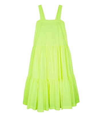 STRAPPY DRESS WITH NEON YELLOW FLOWERS la livraison gratuite