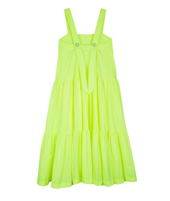 STRAPPY DRESS WITH NEON YELLOW FLOWERS la livraison gratuite