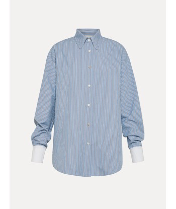 CHEMISE OXFORD A RAYURES CIEL le concept de la Pate a emporter 