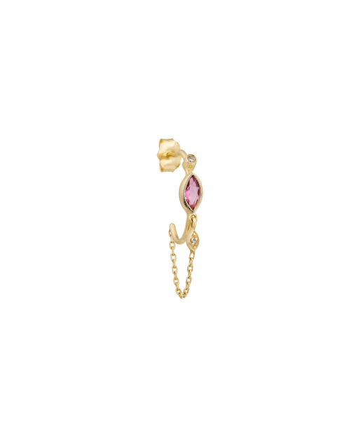 PINK TOURMALINE & DIAMONDS MARQUISE EARRING du meilleur 