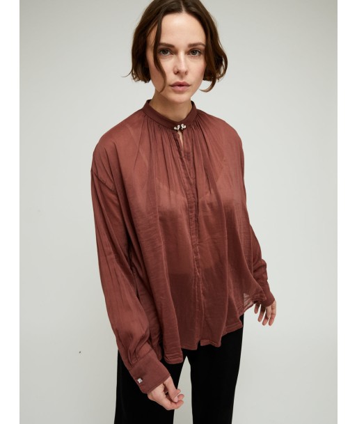 CHEMISE VOILE BOHEMIAN CACAO l'achat 