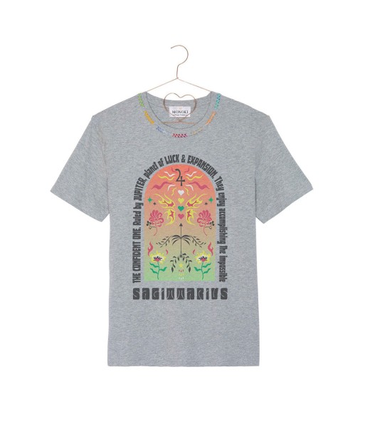 ASTRO T-SHIRT GREY SAGITARIUS pas cher 