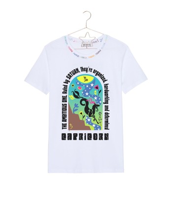 TEE SHIRT ASTRO BLANC CAPRICORNE sélection de produits