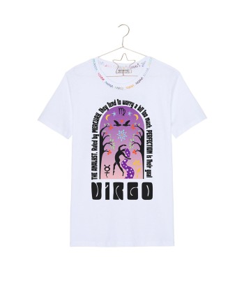 TEE SHIRT ASTRO BLANC VIRGO la livraison gratuite