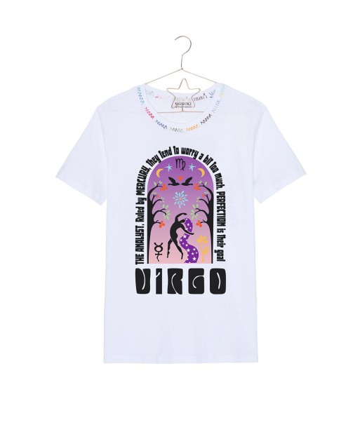 TEE SHIRT ASTRO BLANC VIRGO la livraison gratuite