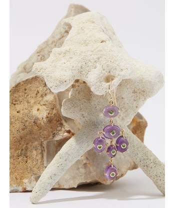 GIRANDOLE AMETHYST EARRINGS la chaussure