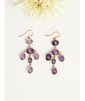 GIRANDOLE AMETHYST EARRINGS la chaussure