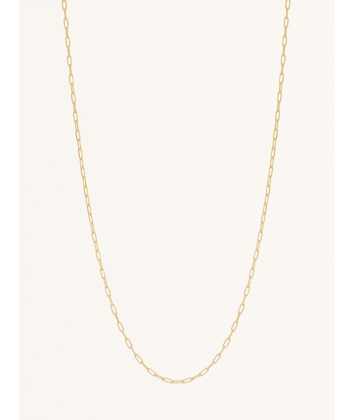 MINI RECTANGLE CHAIN 45CM YELLOW GOLD basket pas cher