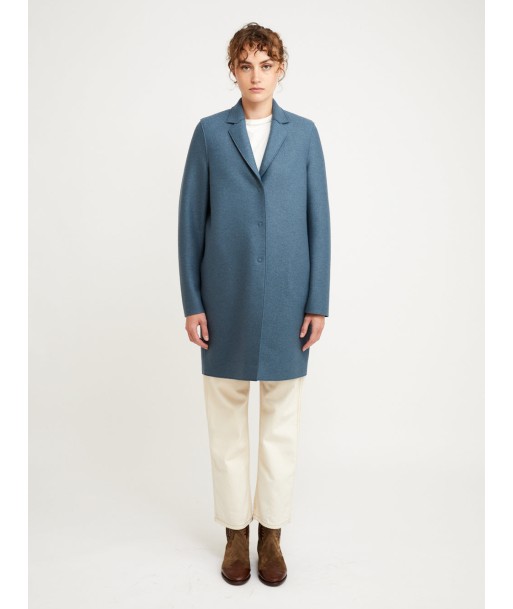 MANTEAU COCOON PRESSED STEEL BLUE Comparez plus de prix