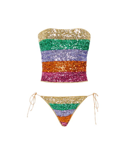 SWIMSUIT MULTICOLORED SEQUIN HEADBAND Economisez 