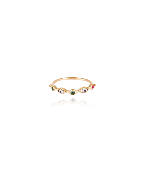 EYE RING RUBIS AND TOURMalINE meilleur choix