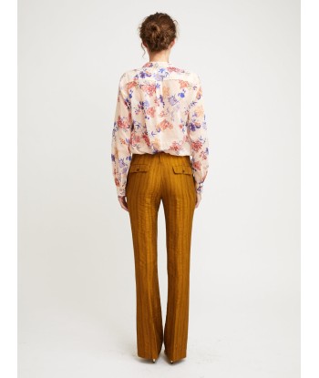 BRONZE JACQUARD TROUSERS france