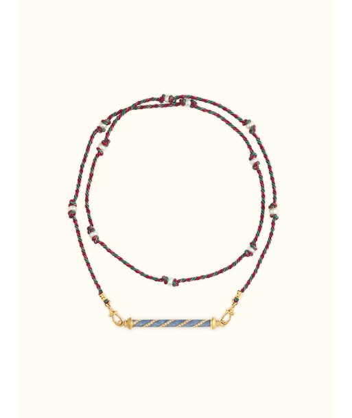 NECKLACE CANDY BLUE CANE s'inspire de l'anatomie humaine