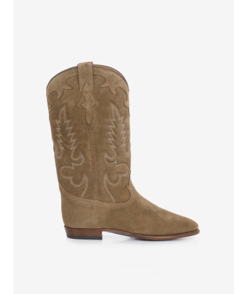 MIDNIGHT COWBOY BOOTS IN CHESNUT SUEDE la chaussure