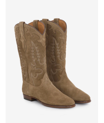 MIDNIGHT COWBOY BOOTS IN CHESNUT SUEDE la chaussure