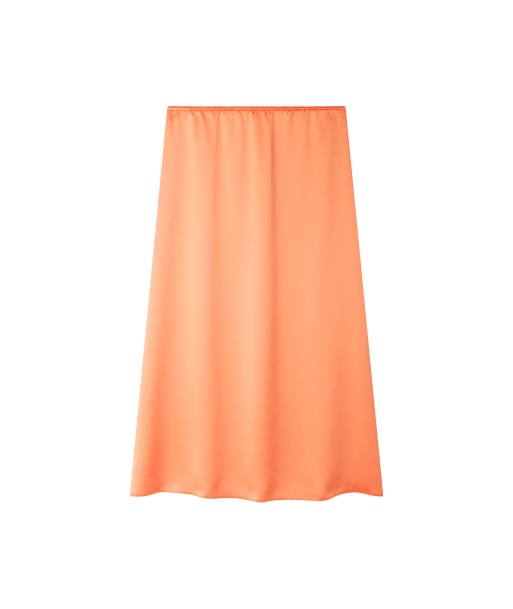 ORANGE LINGE SATIN SkIRT l'achat 