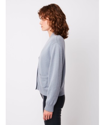 LOU CARDIGAN BLUE GREY Paris Déstockage Promo