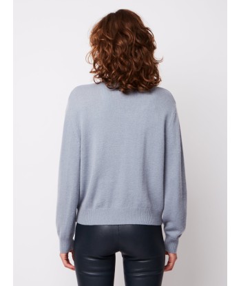 LOU CARDIGAN BLUE GREY Paris Déstockage Promo