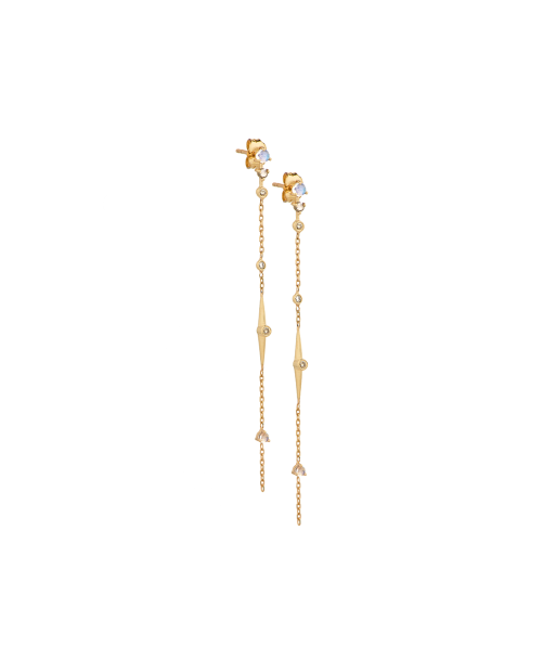 LONG HANG DIAMOND EARRINGS Profitez des Offres !