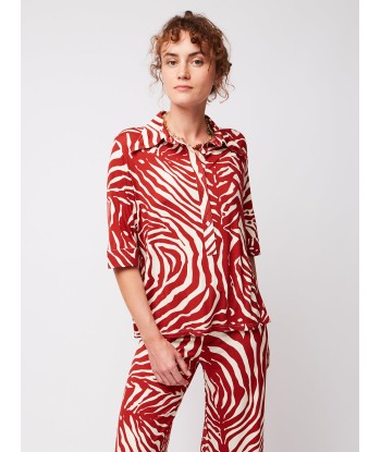 LAUREN ZEBRA BLOUSE ou a consommer sur place