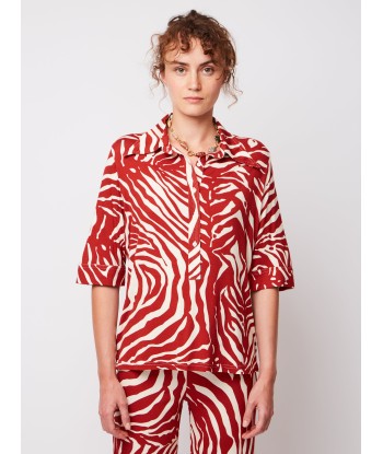 LAUREN ZEBRA BLOUSE ou a consommer sur place