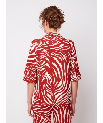 LAUREN ZEBRA BLOUSE ou a consommer sur place