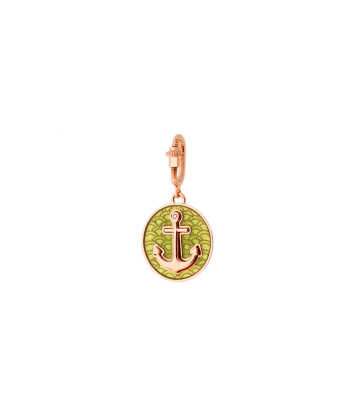 KIWI ENAMEL ANCHOR CHARM AND DIAMONDS acheter