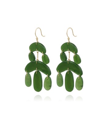 MINI JADE CHANDELIER EARRINGS en ligne