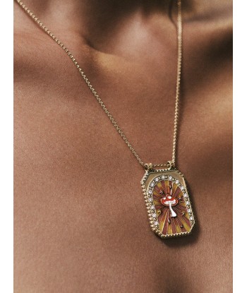 MUSHROOM DIAMONDS & 18K GOLD SCAPULAR le concept de la Pate a emporter 