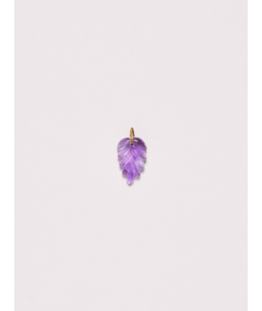 AMETHYST LEAF EFFIE PENDANT Economisez 