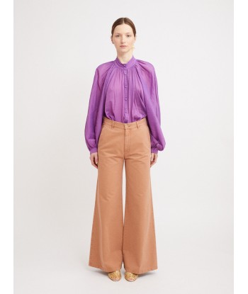 OLD PEACH GABARDINE SWEET CHOCO TROUSERS l'évolution des habitudes 