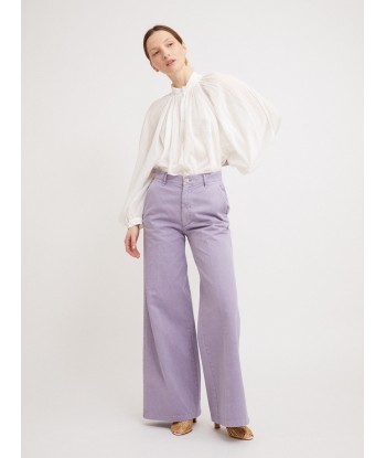 OLD PEACH LAVENDER GABARDINE TROUSERS meilleur choix