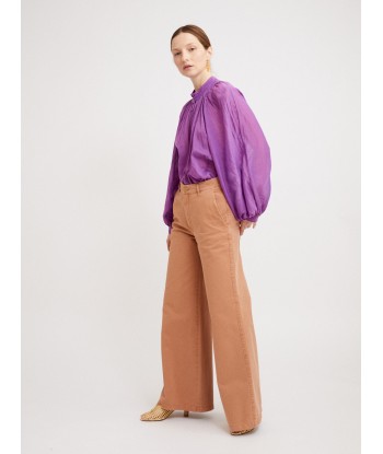 OLD PEACH GABARDINE SWEET CHOCO TROUSERS l'évolution des habitudes 