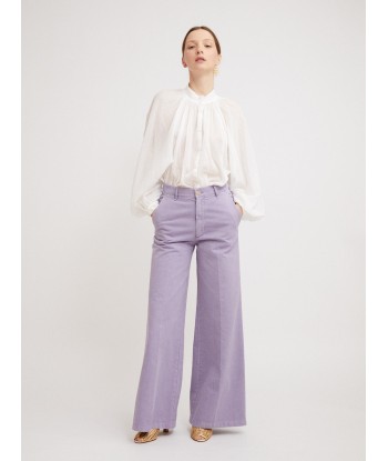 OLD PEACH LAVENDER GABARDINE TROUSERS meilleur choix