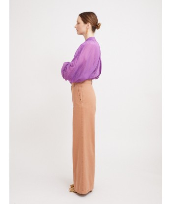 OLD PEACH GABARDINE SWEET CHOCO TROUSERS l'évolution des habitudes 