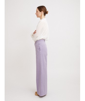 OLD PEACH LAVENDER GABARDINE TROUSERS meilleur choix