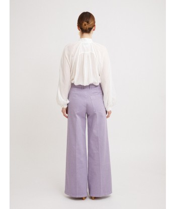 OLD PEACH LAVENDER GABARDINE TROUSERS meilleur choix