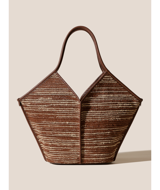 CALELLA TWO-TONE RAFFIA BAG l'évolution des habitudes 