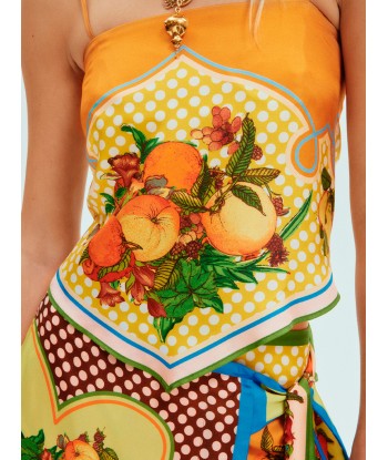 LEMONIS SILK SCARF TOP sur le site 