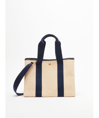 BAG TRAVERSED M LINEN NAVY de pas cher