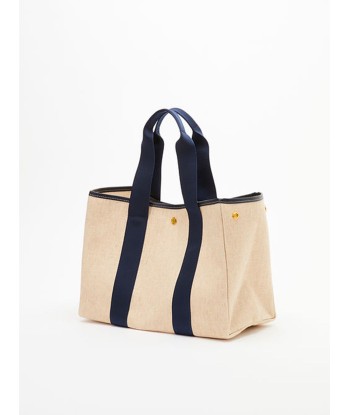 BAG TRAVERSED M LINEN NAVY de pas cher