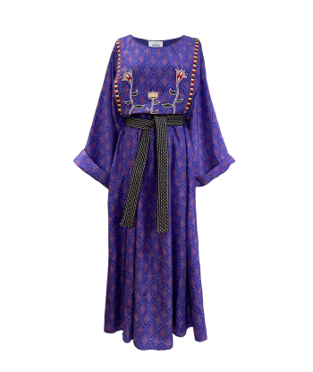 DEVA VIOLET SILK DRESS l'achat 