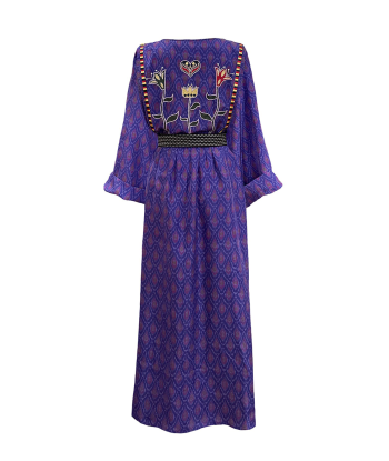 DEVA VIOLET SILK DRESS l'achat 