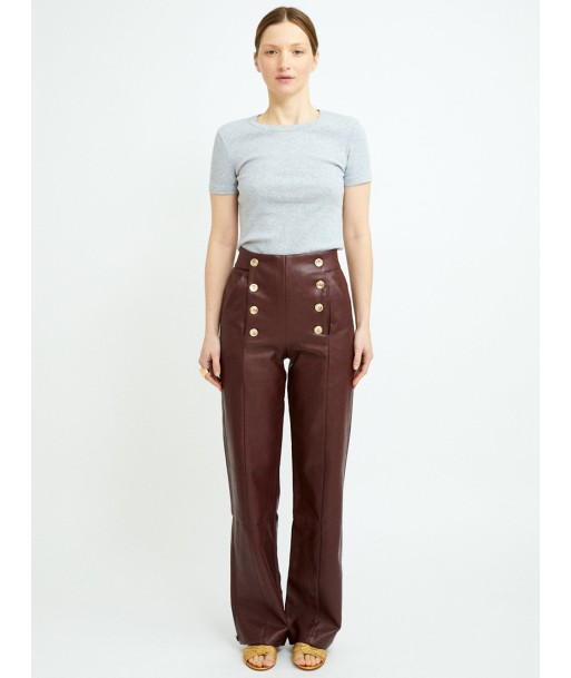 PANTALON POPPY BORDEAUX pas cher chine